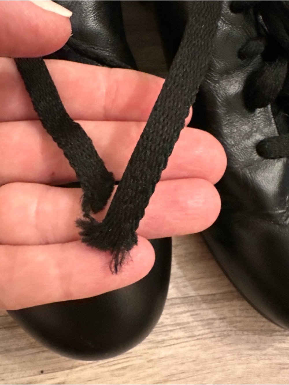 Capezio Cadence Black Leather Tap Shoes Lace Up Size 9.5 Classic Dance - Picture 10 of 10